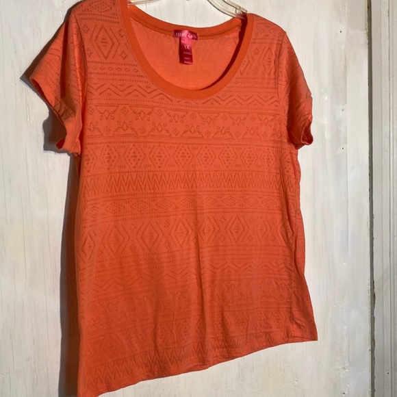 Mix & Co. Soft Posh Aztec Sheer Sz 1X Summer Top- New - Picture 1 of 6